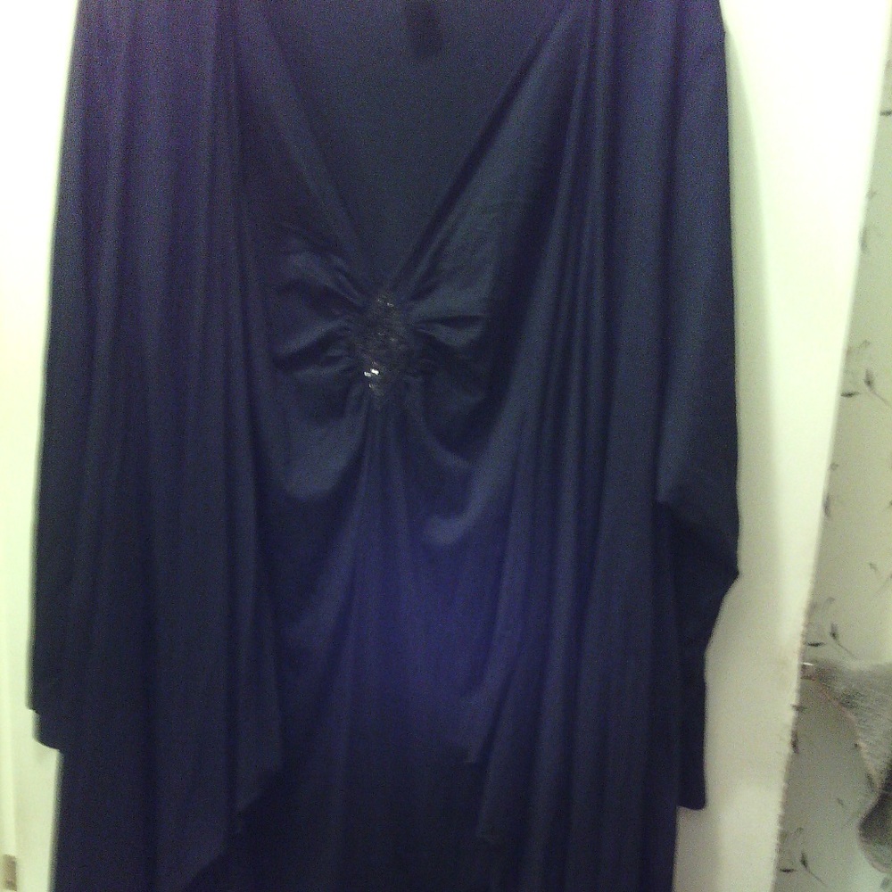Black Blouse With Attached Cover Up